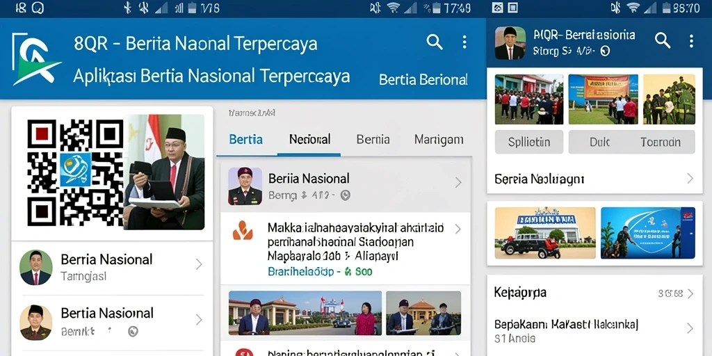 Tampilan antarmuka 8QR yang modern dan informatif.
