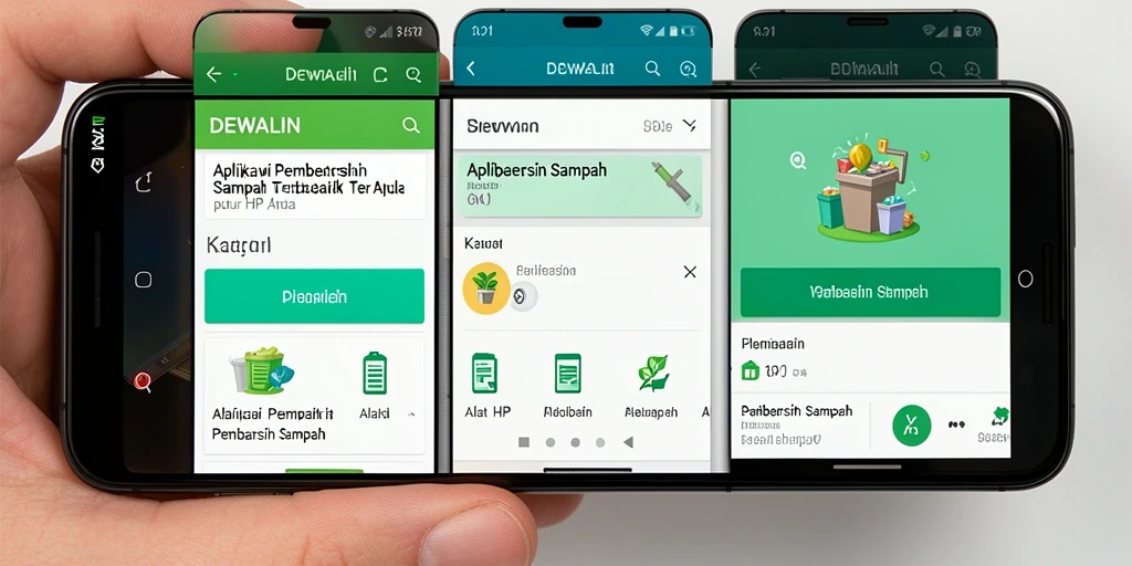 Screenshot aplikasi DEWALIN menampilkan antarmuka pengguna yang bersih dan fungsional.