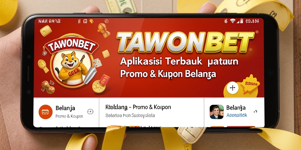 Tampilan antarmuka aplikasi TAWONBET yang informatif dan menarik.