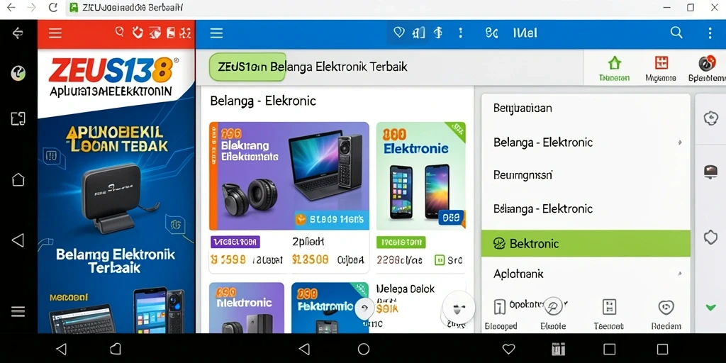 Antarmuka aplikasi ZEUS138 yang modern dan fungsional.